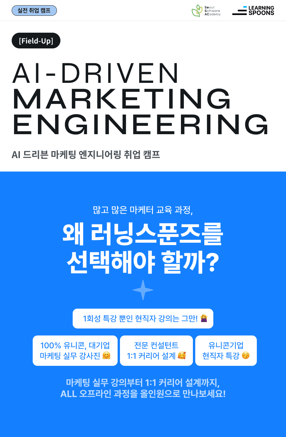 새싹 청취사 청년취업사관학교 정부 마케팅 마케터 서대문 신촌 홍대 오프라인 온라인 취업 부트 캠프